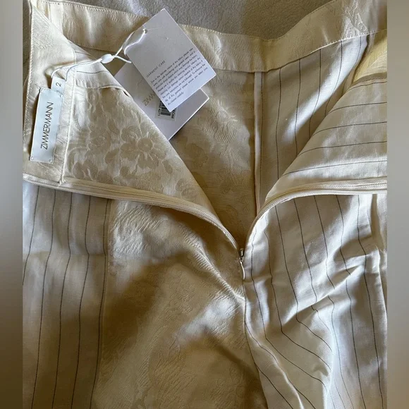 NWT $695 Zimmerman LUMINOSITY PATCH LACE PANT SIZE: AU 2, US 6-8
COLOUR: CREAM - Picture 13 of 14